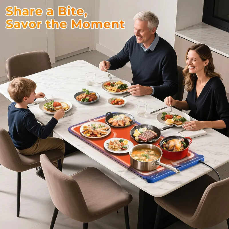 FJAU Electric Silicone Food Warmer Trays for Chafing Dishes